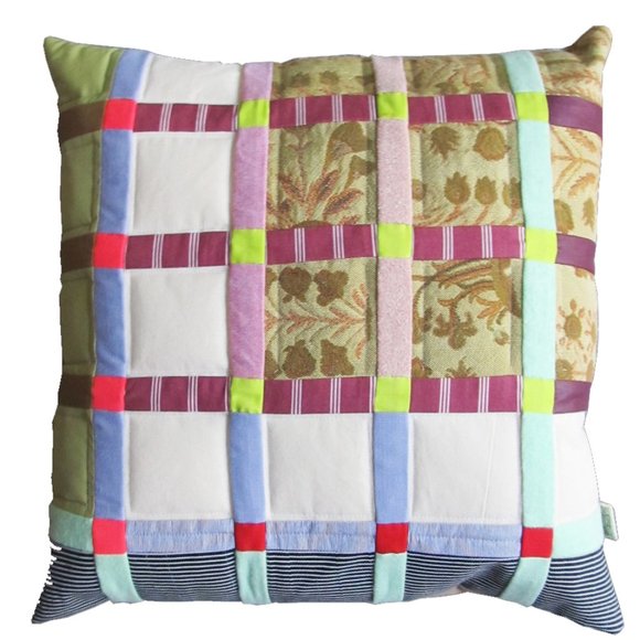 Vintage Other - LAST CHANCE ✨(2/10) - UNIQUE MODERN QUILTED PILLOW (20" SQ - OOAK!)